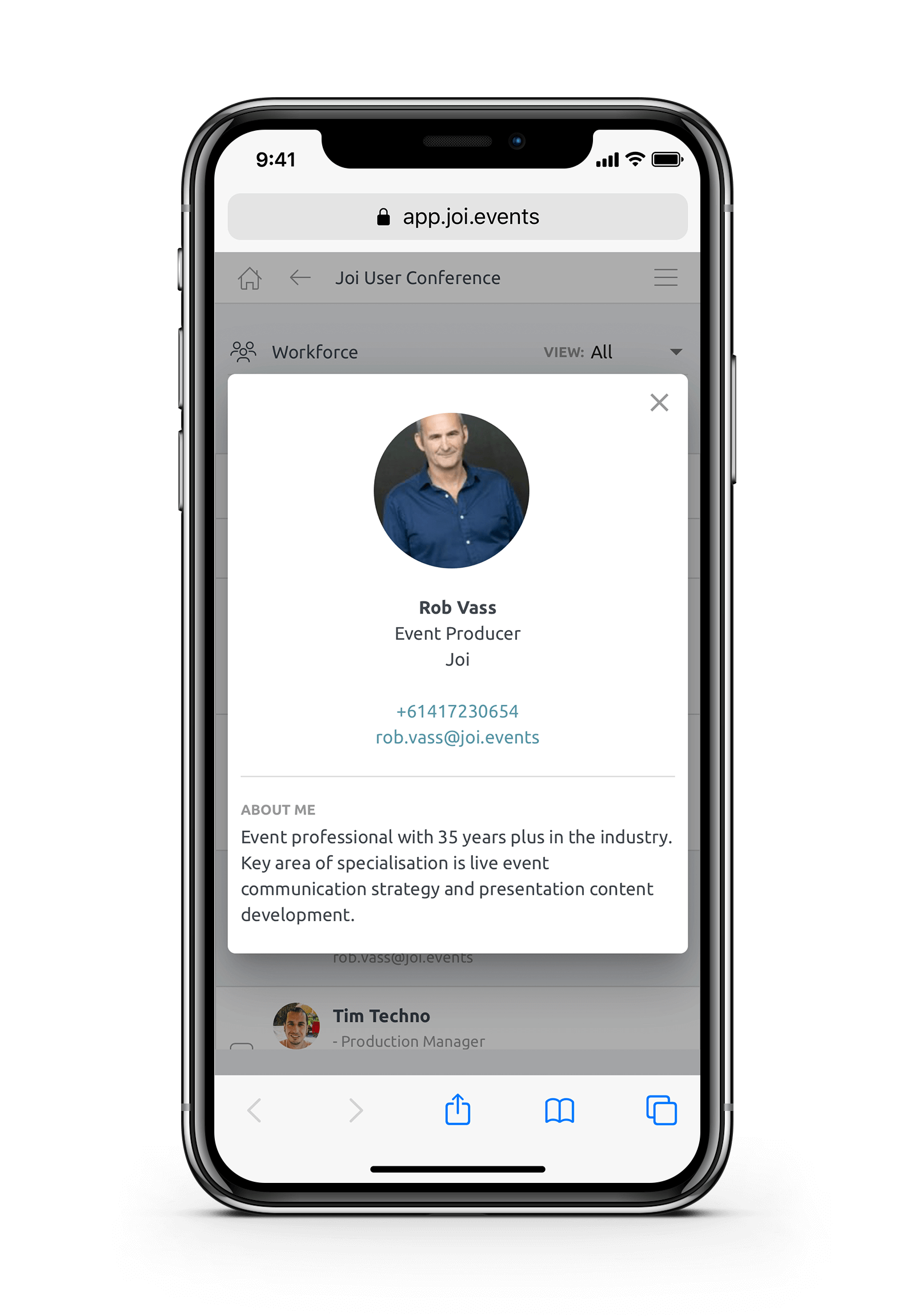 Workforce on mobile
