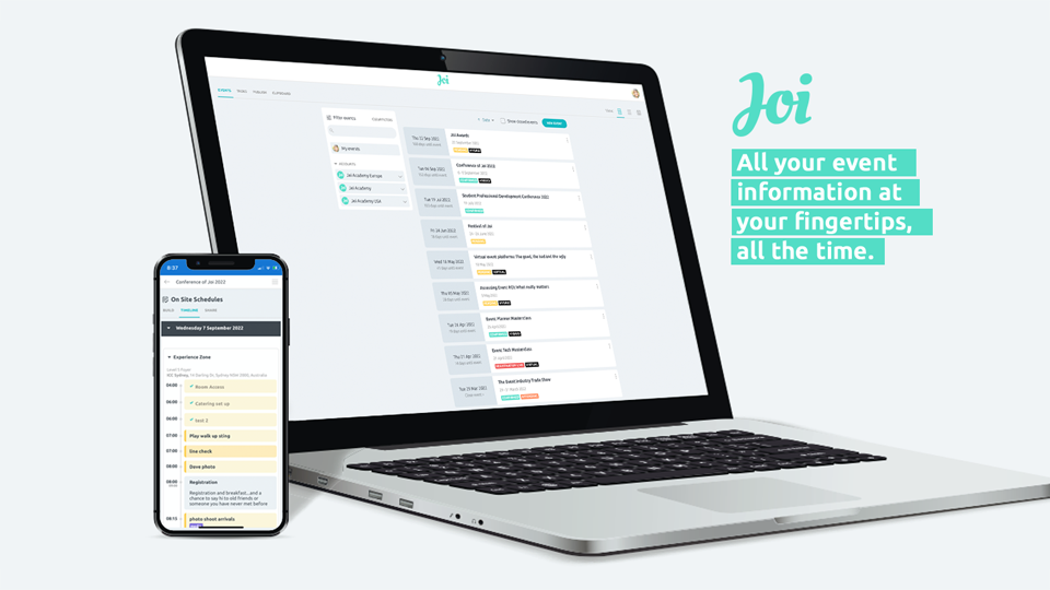 Joi - Event planning software that brings the joy back into event planning